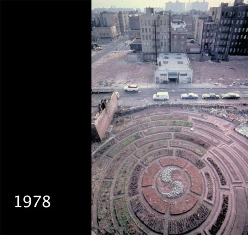 itscolossal: Garden of Eden: From 1975-1980 Adam Purple Built a Circular Urban Garden in New Yo