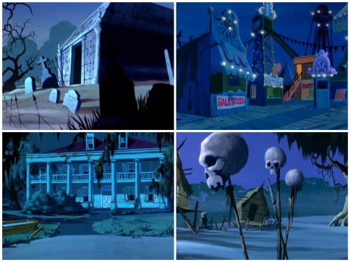 boomerstarkiller67: Scooby Doo, Where are You! - Background art (1969-1970) oh look it’s my 