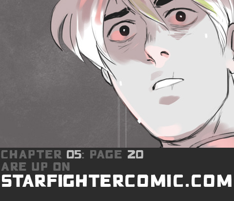 Up on the site!In case you missed the news: Starfighter: Chapter Four is now available for sale! ♡We made really beautiful hard enamel Starfighter star logo pins!There are seven new prints! (Including a print of the Motorcycle Lesbians illustration!)✧