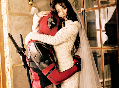 shiningqueens:high cut #166 with hyuna (and deadpool)