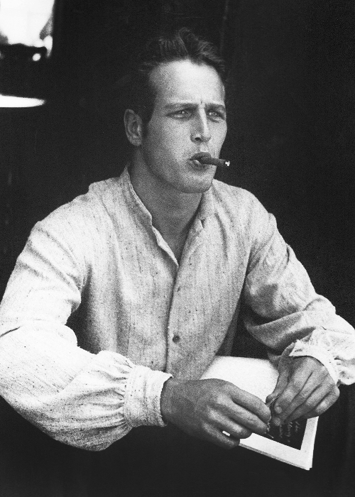 Paul Newman on the set of ‘The Left-Handed Gun’, 1958. Photo by John Hamilton.