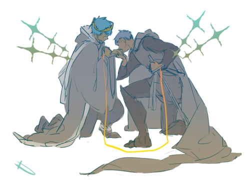 dianmz:  I am working on this Wizard! Kuroko and Knight! Aomine thingy recently.  Thought it might be cool if both of them were in a AU world where magic (and everything) was possible. Hmmmmm…. I really want to make a AU world comic, dammit.