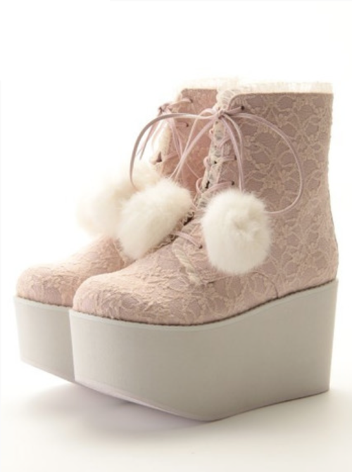 mahouprince:  Swankiss Bonbon Lace Boots(these shoes qualify for free shipping + find out how to receive 10% off your order!)