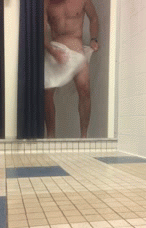 myownprivatelockerroom2:    Hidden Cam_Hunk caught in the showers  Hey Guys here