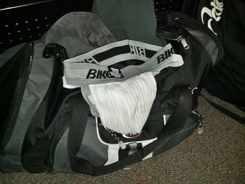 illjerktothat:  myjock:  Worn a week. Going out to new owner next week.  Find more like this at illjerktothat.tumblr.com | Bondage | Piss | Lycra | Ask | Archive | Video | 