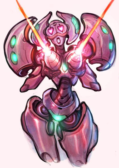 reiquintero:  I’ve been sketching and Drawing a lot of robots for fun on my Ipad Pro, I want to improve my Mecha design by combining sexy shapes :D I figure  we need more sexy robots :D Challenge yourself and get out of your comfort zone! 