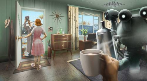 saveroomminibar:Fallout 4.Official Concept Art from Bethesda.