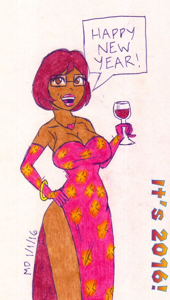 mdfive-art:  Happy New Year, everyone! Here is my first drawing of the new year!