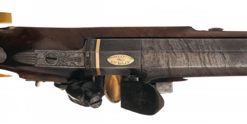 A cased pair of Irish flintlock dueling pistols by Tomlinson of Dublin, circa 1800.Sold at Auction: 