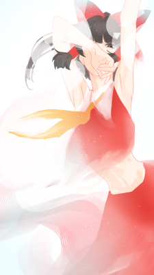 touhoumaniac:  amino-3:   一日三枚 = 1Day3Draw       Reimu Hakurei