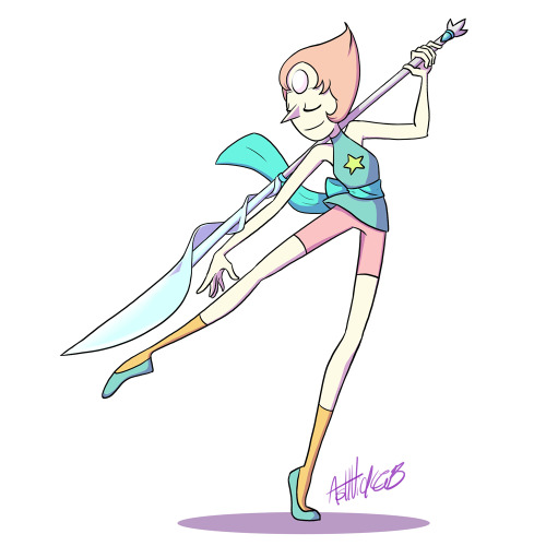 My first attempt at drawing Pearl.  Skewed the arms a bit but overall I am happy with the result :) 