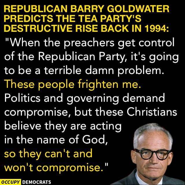 liberalsarecool:  The Tea Party sees compromise as “preemptive surrender”. The