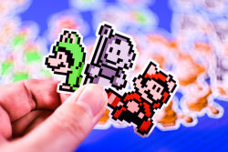 retrogamingblog:Super Mario Stickers made by MostlyStickers