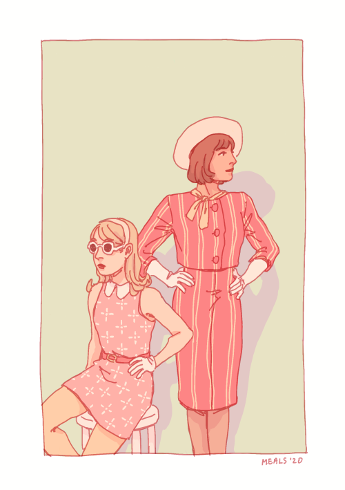Retro looks for some cowboys and girls