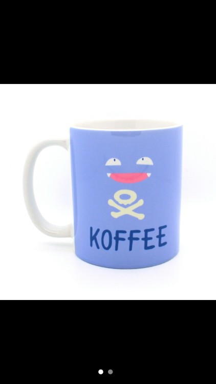 So ive been drinking an unhealthy amount of “Koffee” here lately, so ive been looking for the best grinds and shit, and I found a mug im in love with! Curse my pokemon addiction lol