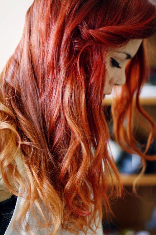 Dark red hair color