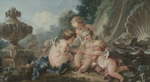 cma-european-art: Cupids in Conspiracy, François Boucher , 1740s, Cleveland Museum of Art: Eu