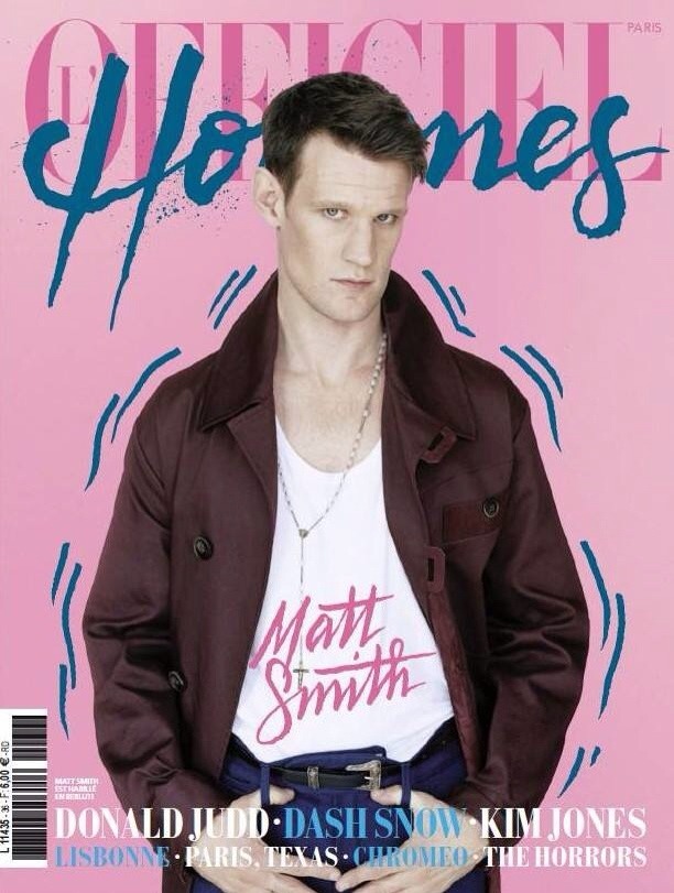 Matt Smith for l'officiel hommes Paris Spring 2014