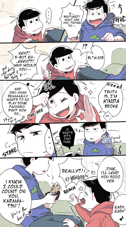 daematsu:  Yes take good care of him, onii-chan♥ 