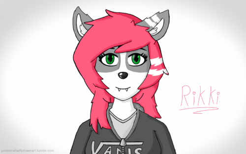 justsomebadlydrawnart:  Heres a drawing of Rikki for @marble-soda  Thank you!!! She turned out really cute ;v; love it <3