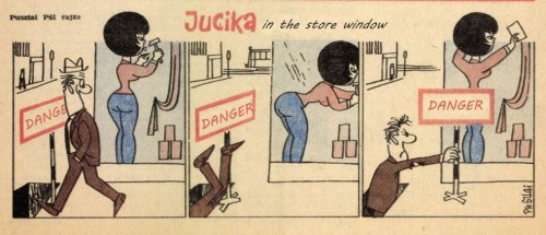 bogleech:coolclaytony:bogleech:this 50′s hungarian comic strip I’d never heard of until now is so da