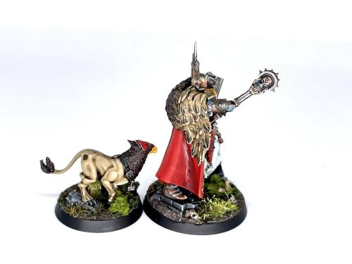Lord-Imperatant and Gryph Hound. I wasn’t wild about these two until I started painting them, and th