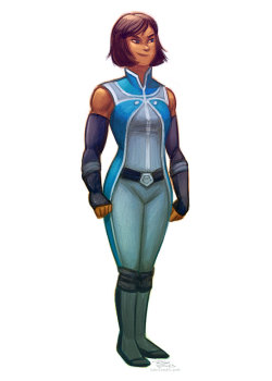 justkorradrawings:  What Korra might look like in her own airsuit. You know she’d still bare those shoulders.