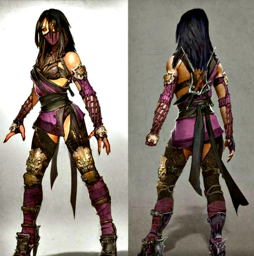 nekro-mancer - Mileena concept art from the Krypt.