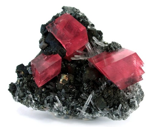 Rhodochrosite, Quartz, Tetrahedrite. Sweet Home Mine, Alma District, Colorado