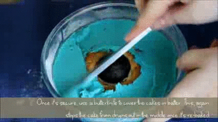 truebluemeandyou:  DIY Jupiter Planet Cake Video Tutorial from Cake Crumbs here. After seeing so many food GIFs from YouTube with no source on Tumblr, I finally decided to make a set with the source using lunapic here. For the post on the Jupiter Cake