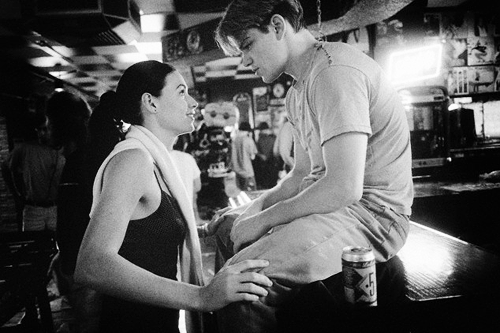 hermione:  Ben Affleck, Matt Damon, and Minnie Driver on the set of Good Will Hunting