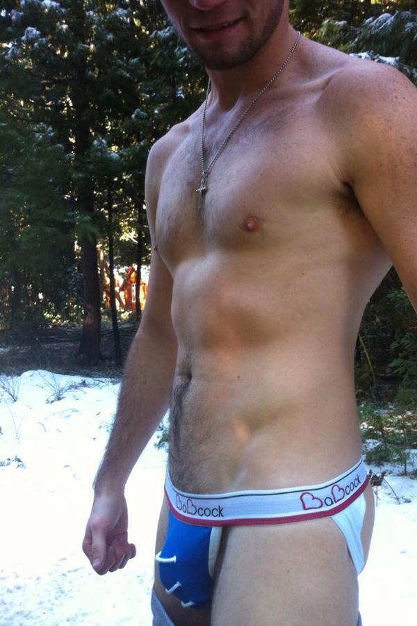 theunderwearking:   Axel Flint from @GuyBoneMedia wearing  The weekend is just