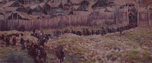 areddhels:Today in Middle-Earth: Theoden retreats to Helm’s Deep (March 3rd, 3019 T.A.)  The trumpets sounded. The horses reared and neighed. Spear clashed on shield. Then the king raised his hand, and with a rush like the sudden onset of a great
