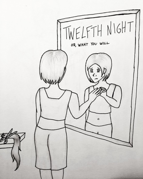 Twelfth Night poster &ndash; featuring Viola/Cesario&rsquo;s Gender Problems.