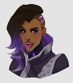 nenembling: Sombra totally has tongue piercings