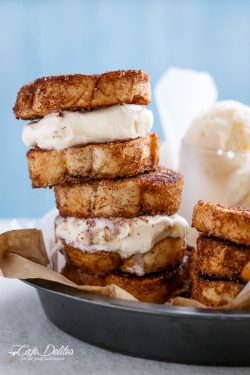 foodiebliss:  Churro French Toast Ice Cream