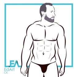 muscleroidaddict:  My portrait by the very talented Venezuelan artist, EdArt. Check out his Instagram at: the_edart or his Tumblr page: theedart.tumblr.com 