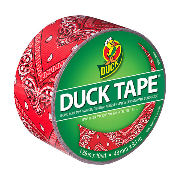 THEY MAKE RED BANDANA PRINT DUCK TAPE!!! Red bandanas mean fisting when you are flagging
