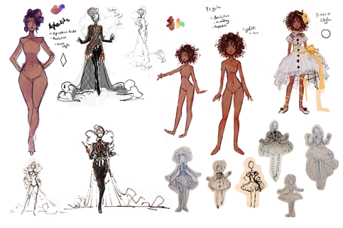 missusruin:concepts for a story about circus lesbians and clown hell