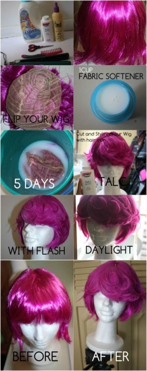 pokemonmasterkimba: fujoshilandya: Removing the shine to your wig —-&gt; ENTER HERE http:/