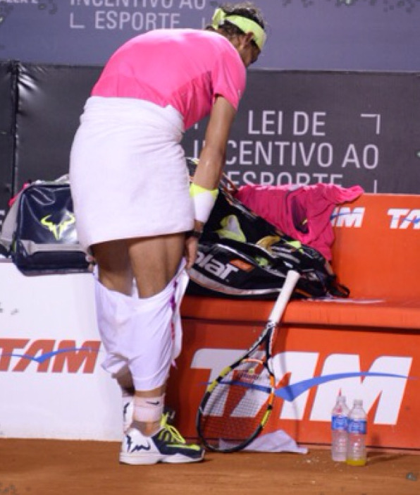 assofmydreams:  Nadal taking his ass teasing to whole new levels!
