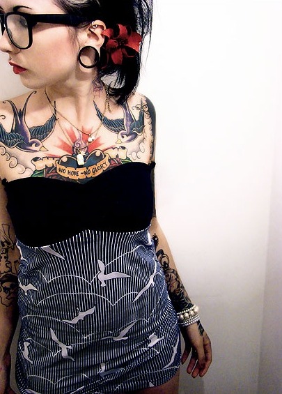 spic3y:  Tattoos, Piercings, Tits, Babes &amp; More Here