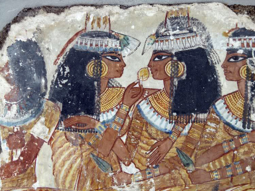 Murals from the tomb of Nebamun, chief physician Amenhotep II, and his wife Ipuky late 18th dynasty 