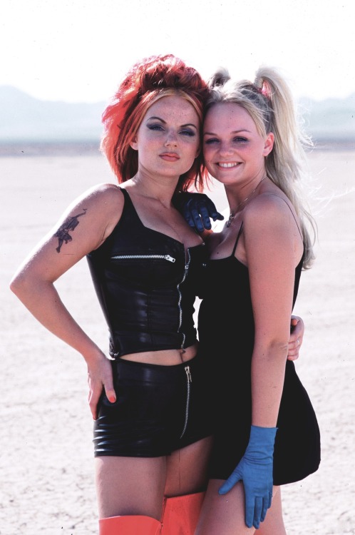 imaslave4u:  Geri Halliwell and Emma Bunton on the set of the “Say You’ll Be There” music video (September, 1996)