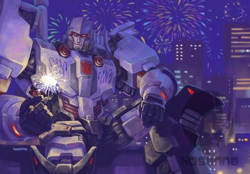 IDW Megatron , for the illustration of January ,my friend’s fan art calendar ,2018. Her shop’s link 