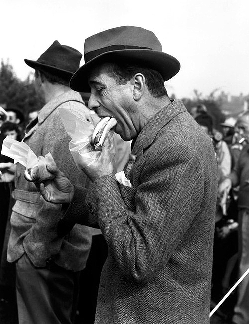   “A hot dog at the ballpark is better than a steak at the Ritz.”  Humphrey Bogart