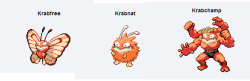 phossix:  Fusing Krabby and every other Pokémon