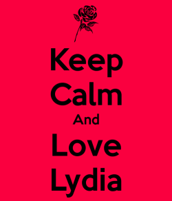 queeen-obrien:  Keep Calm And Love Lydia!