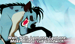  raven♥ requested: hyenas + quotes 