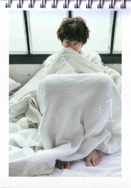 pechumori:Desk calendar for March 1, 2015. The first day of Takeru san’s birth month!credit: w